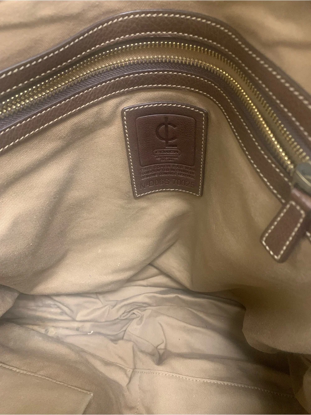 Rare vintage Coach Legacy Brown Leather Tote Bag for Men